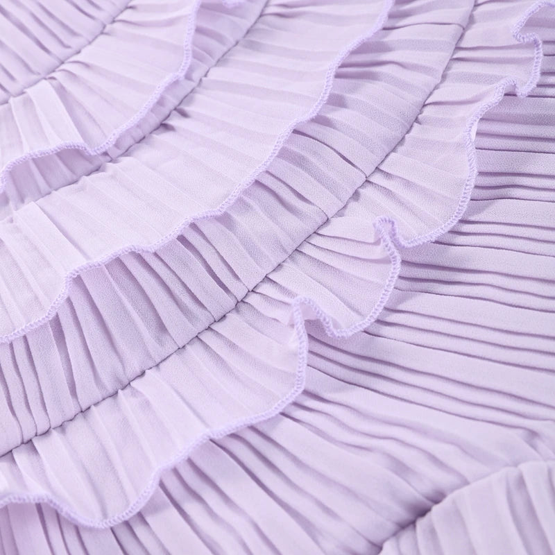 Chiffon Halter Maxi Dress